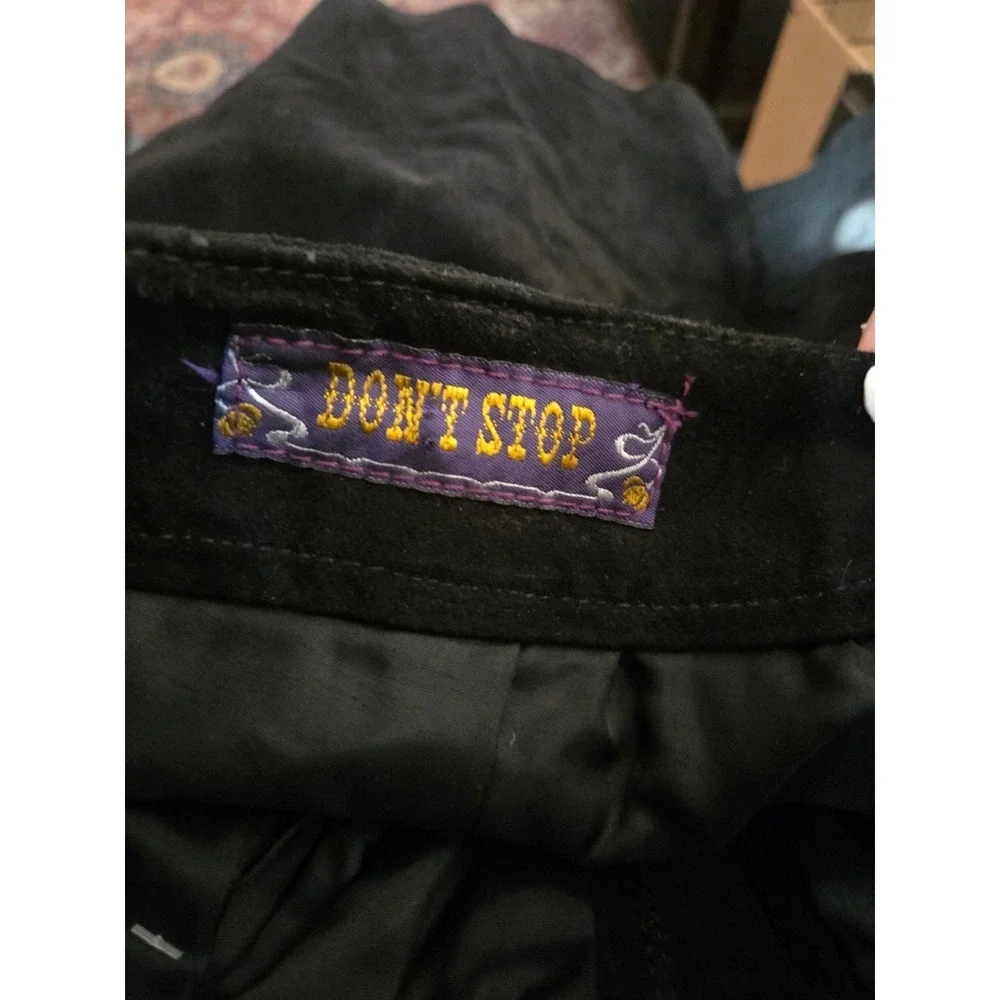 Vintage‎ 80s Black Suede High Waist Shorts Women's